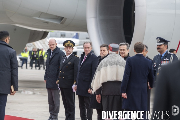 Emmanuel Macron et Narendra Modi en visite à Marseille