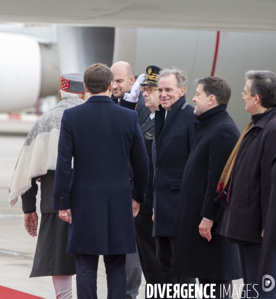 Emmanuel Macron et Narendra Modi en visite à Marseille