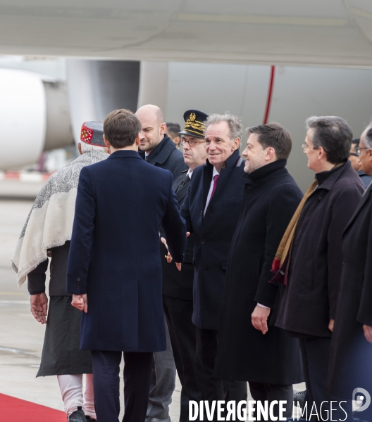 Emmanuel Macron et Narendra Modi en visite à Marseille