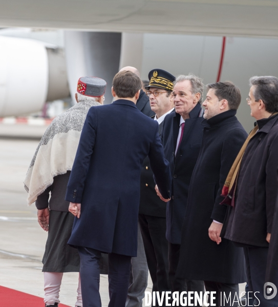 Emmanuel Macron et Narendra Modi en visite à Marseille
