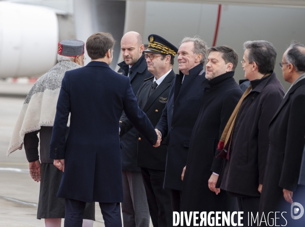 Emmanuel Macron et Narendra Modi en visite à Marseille