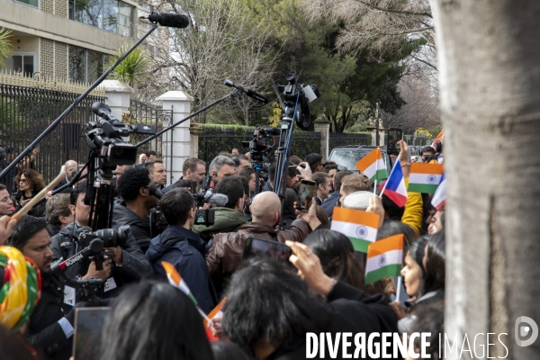 Emmanuel Macron et Narendra Modi en visite à Marseille