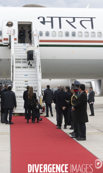 Emmanuel Macron et Narendra Modi en visite à Marseille