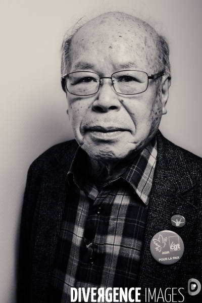 Shigemitsu Tanaka, prix Nobel de la paix 2024, à la CGT le 23 janvier 2025.