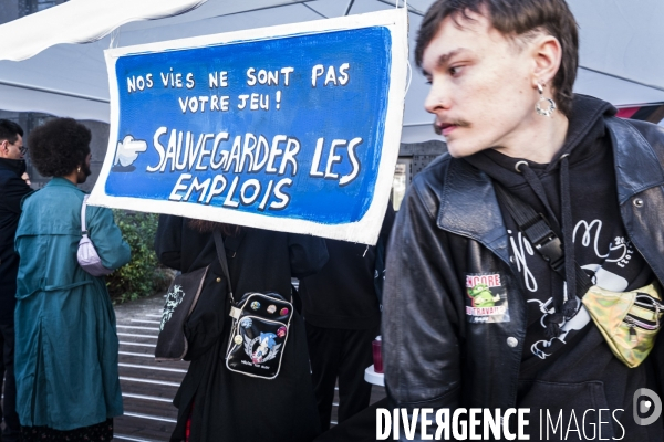 Travailleurs du jeu video en greve - Montpellier, 13.02.2025