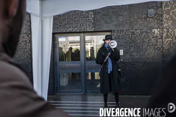 Travailleurs du jeu video en greve - Montpellier, 13.02.2025