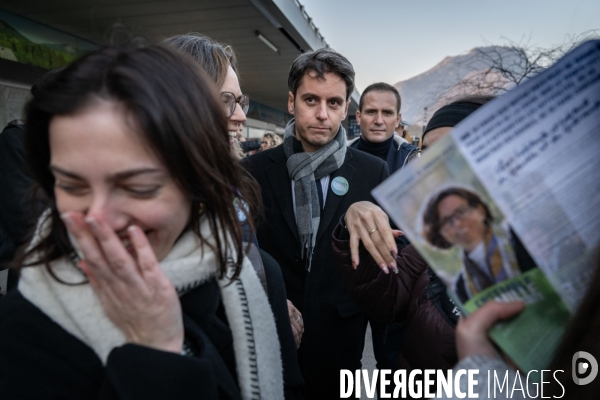 Déplacement de Gabriel Attal à Grenoble.