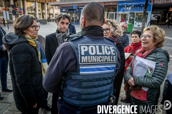 Déplacement de Gabriel Attal à Grenoble.