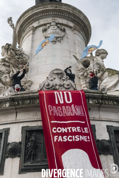 Manifestation Antifasciste à Paris