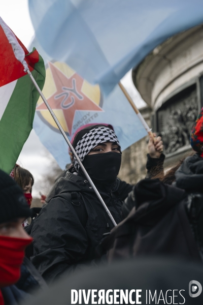 Manifestation Antifasciste à Paris