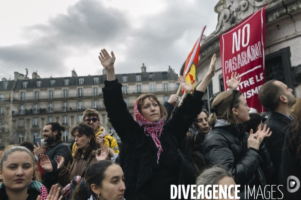Manifestation Antifasciste à Paris