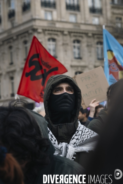 Manifestation Antifasciste à Paris
