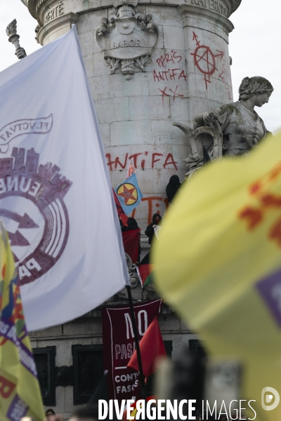 Manifestation Antifasciste à Paris
