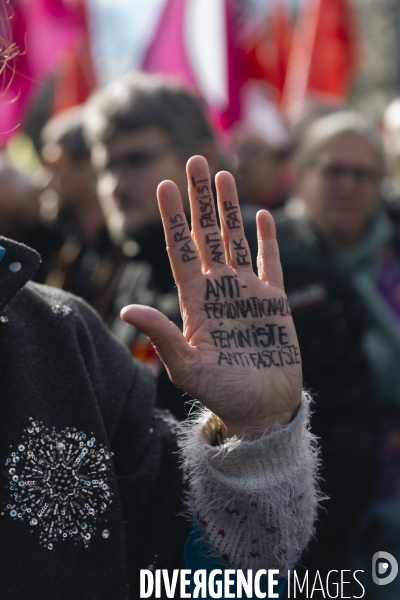 Manifestation Antifasciste à Paris