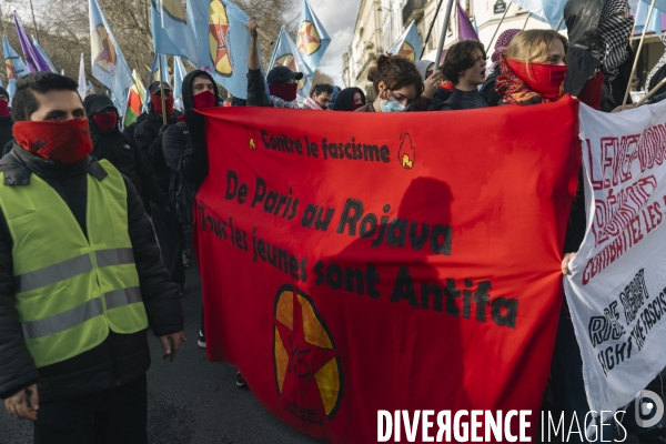 Manifestation Antifasciste à Paris