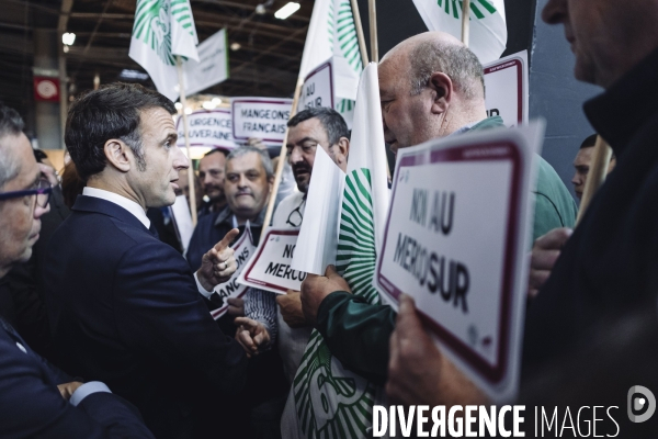 Emmanuel Macron au salon de l’agriculture.