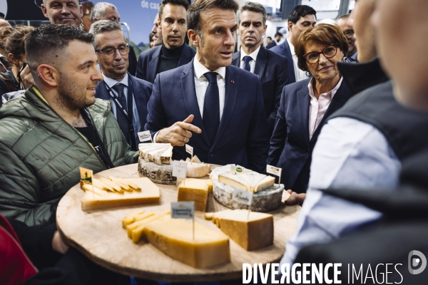 Emmanuel Macron au salon de l’agriculture.