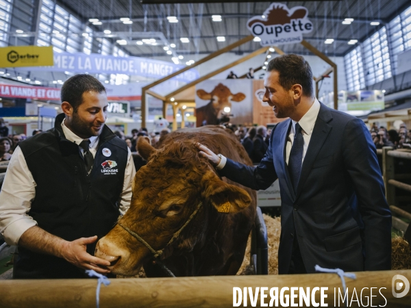 Jordan Bardella au salon de l’agriculture.