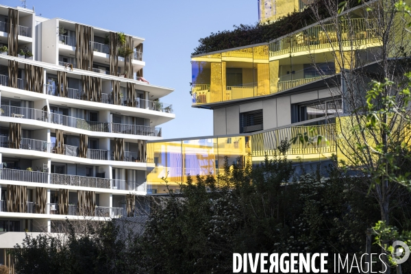 Illustrations quartier contemporain de Montpellier
