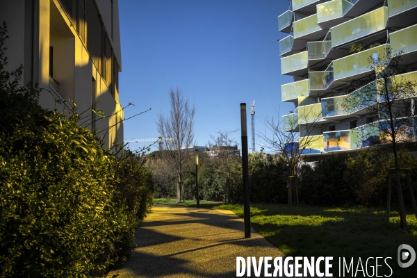 Illustrations quartier contemporain de Montpellier