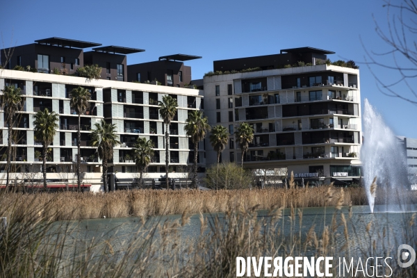 Illustrations quartier contemporain de Montpellier