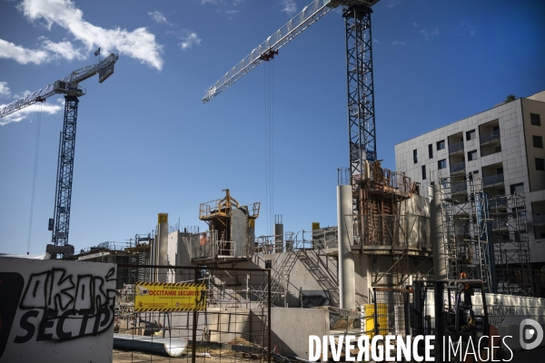 Illustrations quartier contemporain de Montpellier