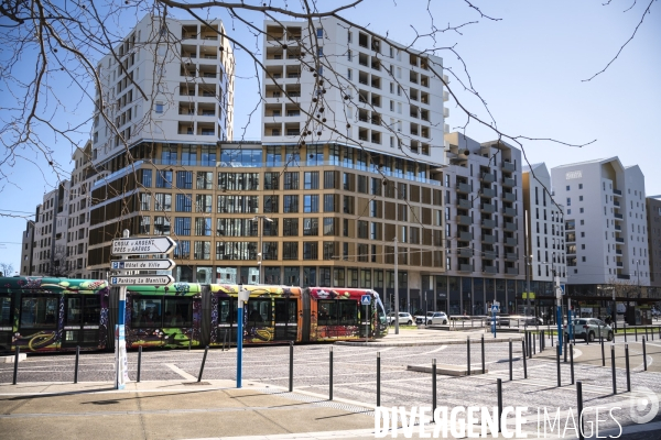 Illustrations quartier contemporain de Montpellier