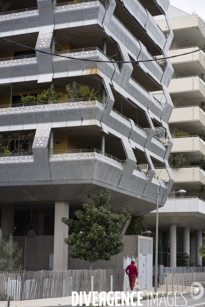 Illustrations quartier contemporain de Montpellier