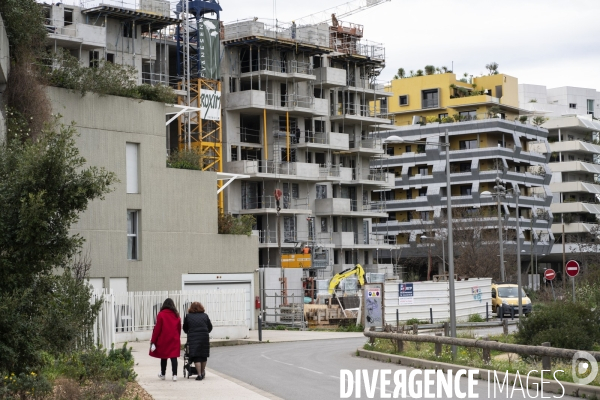 Illustrations quartier contemporain de Montpellier