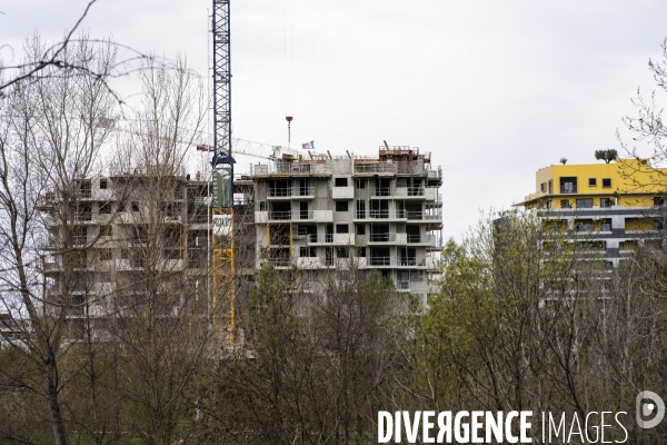 Illustrations quartier contemporain de Montpellier