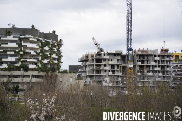 Illustrations quartier contemporain de Montpellier