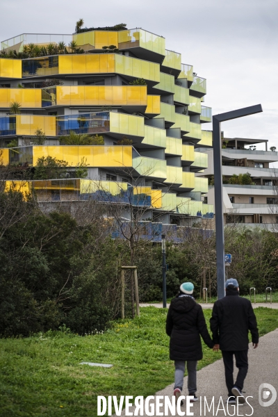 Illustrations quartier contemporain de Montpellier