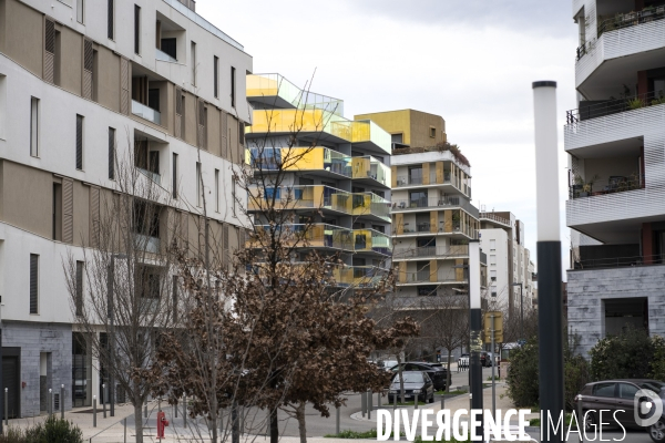 Illustrations quartier contemporain de Montpellier