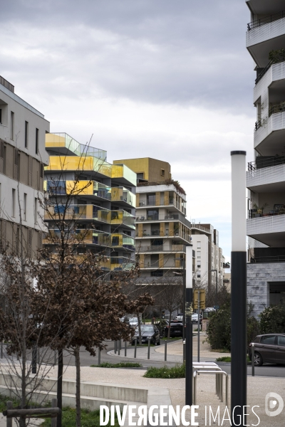 Illustrations quartier contemporain de Montpellier