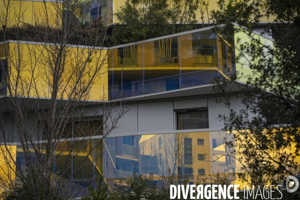 Illustrations quartier contemporain de Montpellier