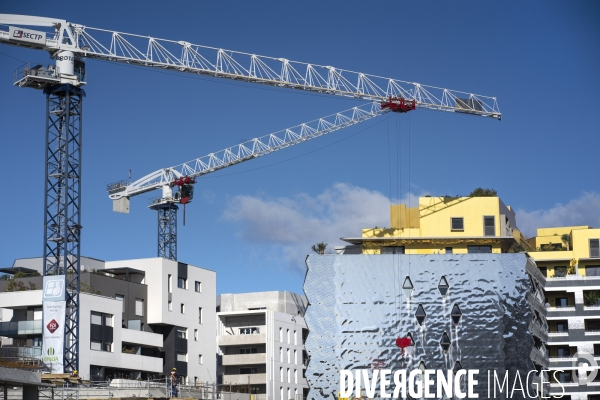 Illustrations quartier contemporain de Montpellier