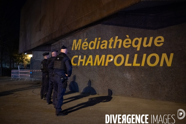 Incendie criminel mediatheque Dijon