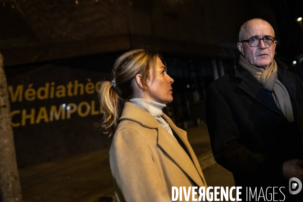 Incendie criminel mediatheque Dijon