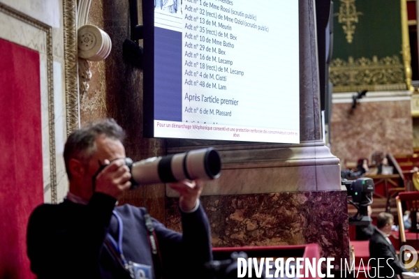 Assemblee Nationale , demarcharge telephonique consenti 
