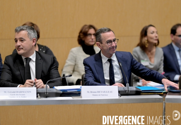 Audition de Bruno Retailleau et de Gerald Darmanin