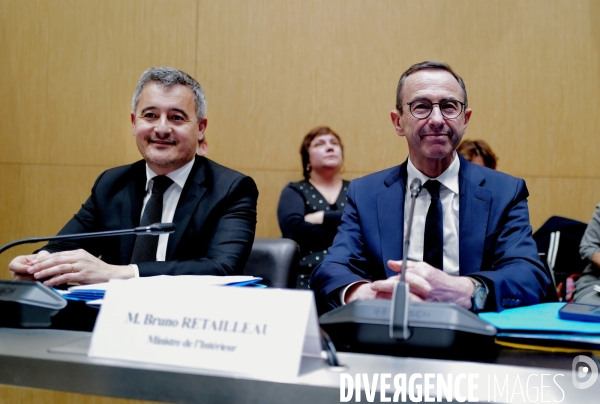 Audition de Bruno Retailleau et de Gerald Darmanin