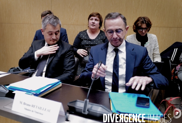 Audition de Bruno Retailleau et de Gerald Darmanin