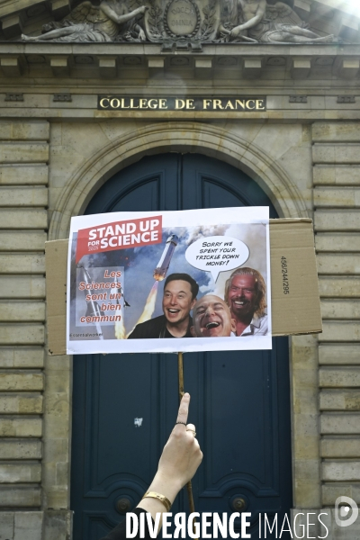 Manifestation Stand up for Science France, Paris.