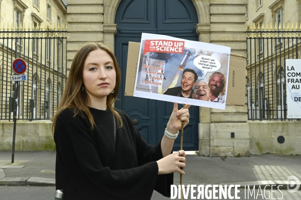 Manifestation Stand up for Science France, Paris.