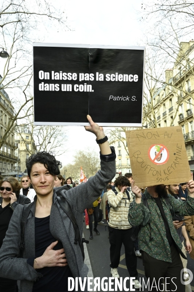 Manifestation Stand up for Science France, Paris.