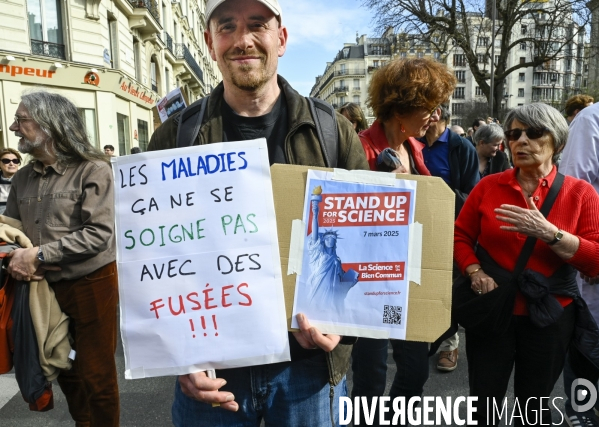 Manifestation Stand up for Science France, Paris.
