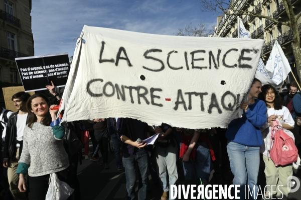 Manifestation Stand up for Science France, Paris.