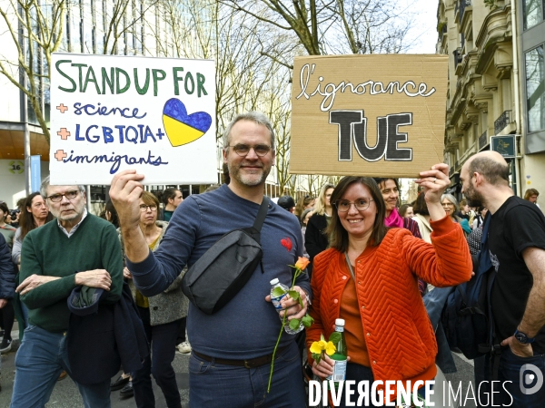 Manifestation Stand up for Science France, Paris.