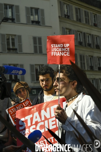 Manifestation Stand up for Science France, Paris.