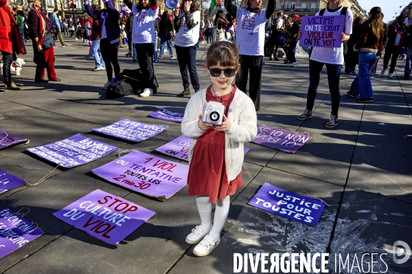 Manifestation pour les droits des femmes à Paris